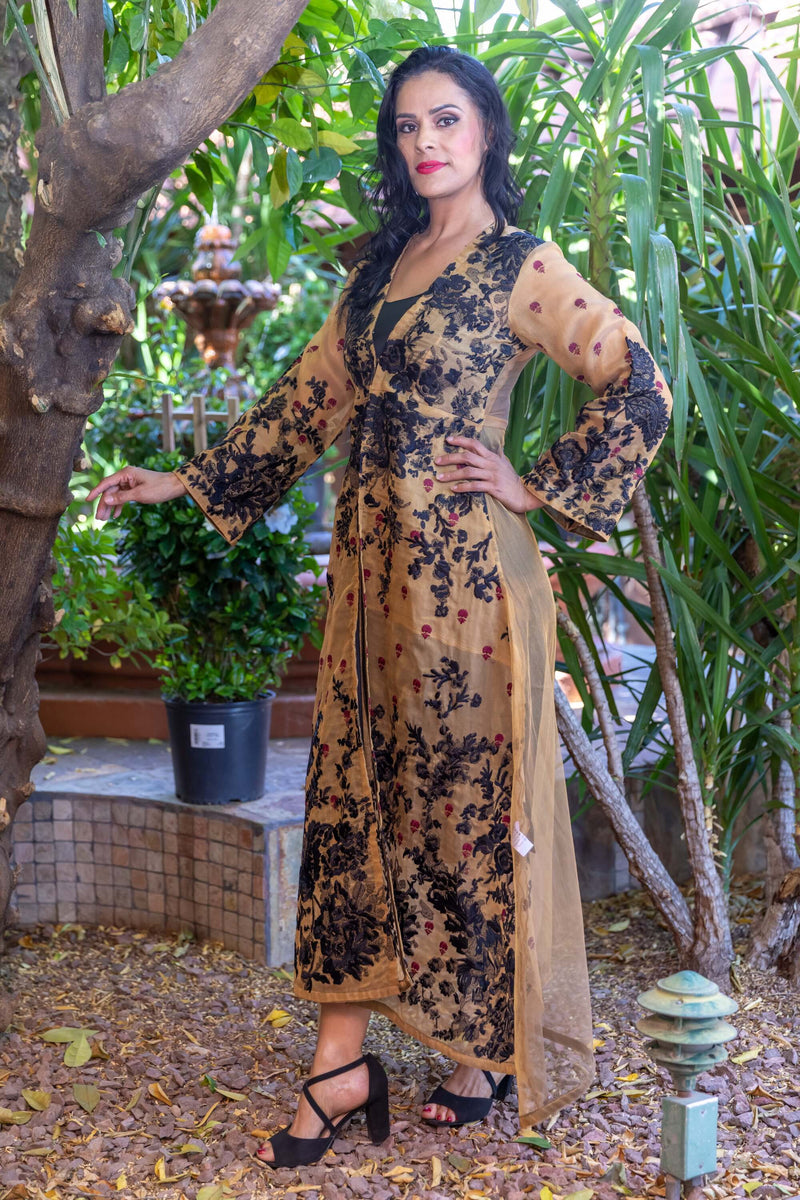 Embroidery Net Gown by Sana Safinaz- Trendz & Traditionz Boutique