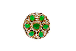 Turkish Silver  With Green Stones - Trendz & Traditionz Boutique 