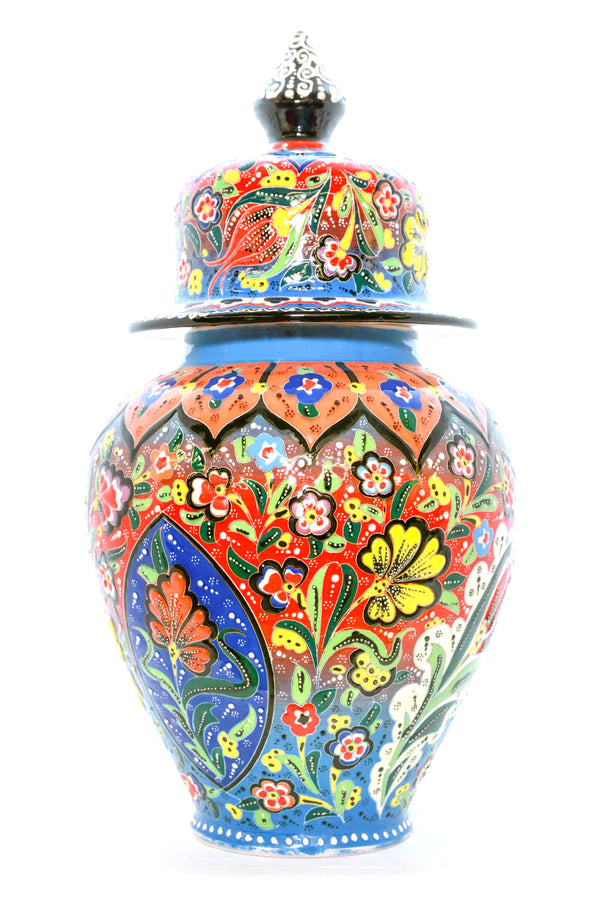 Floral Turkish Ceramic Vase