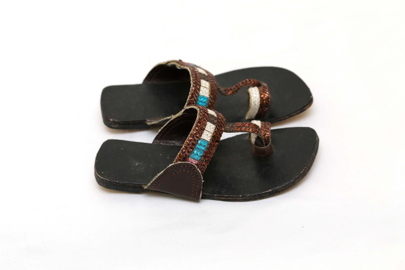 Girls Handmade Leather Sandals-Trendz & Traditionz Boutique