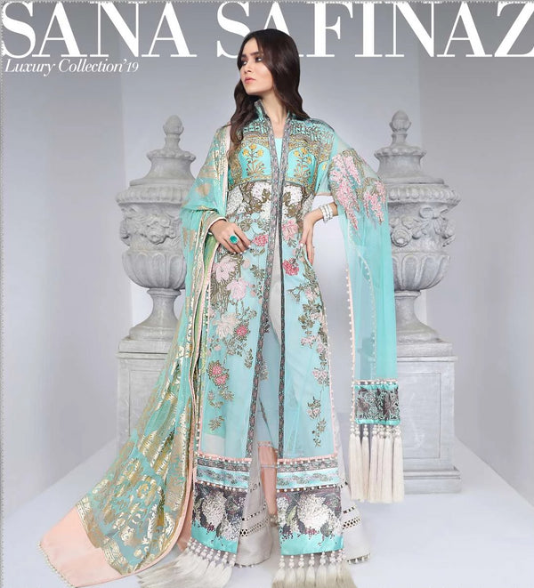 Teal Salwar Kameez-Suit Sana Safinaz - Trendz & Traditionz Boutique