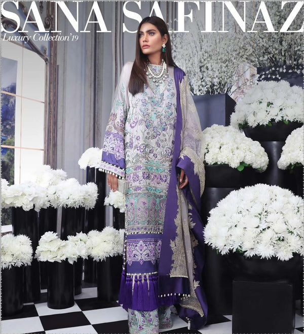 Purple Salwar Kameez-Suit - Sana Safinaz - Trendz & Traditionz Boutique 