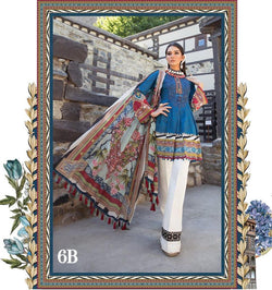 Blue Lawn Salwar Kameez-Suit- Maria B. - Trendz & Traditionz Boutique