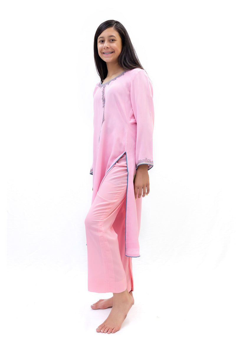 Pink Silk Salwar Kameez Suit - South Asian Fashion & Indian Clothing
