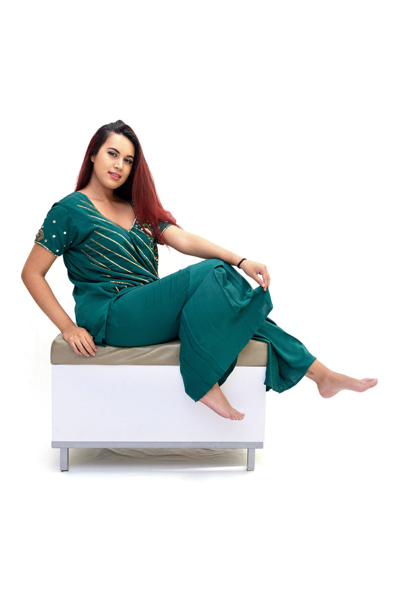 Green Silk Salwar Kameez - Suit - South Asian Fashion & Unique Home Decor
