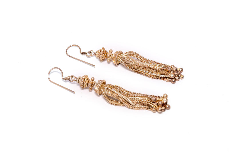 Golden Dangling Earrings - Trendz & Traditionz Boutique