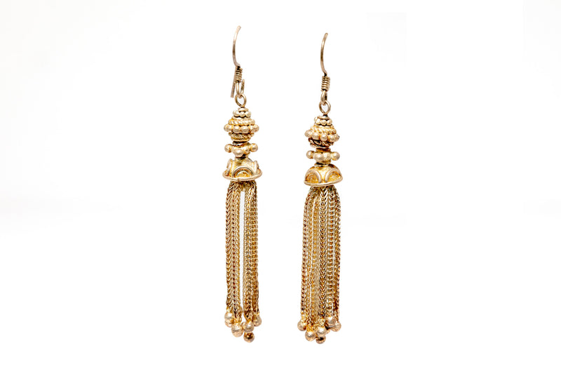 Golden Dangling Earrings - Trendz & Traditionz Boutique