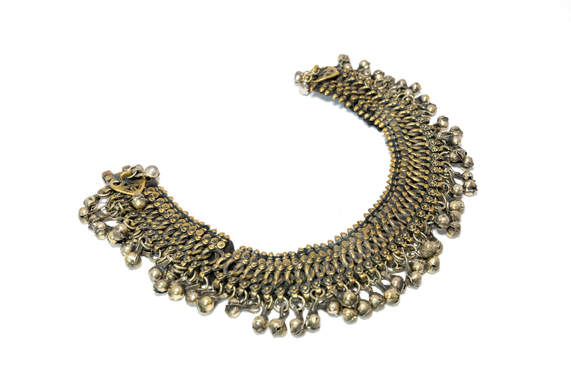 Traditional Indian Pakistani Metal Anklet - South Asian Accessories