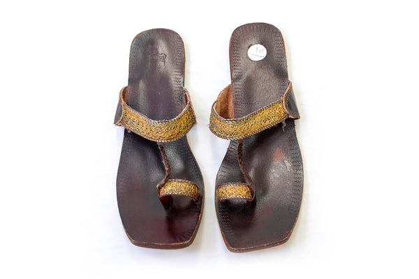 Leather Sandals - Kolhapuri Chappal - Trendz & Traditionz Boutique