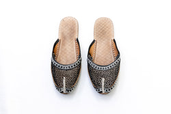 Black Jutti Khussa - Girl's Shoe - Trendz & Traditionz Boutique