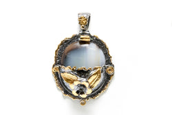 Large Gold Pendant - South Asian Fashion & Unique Home Decor