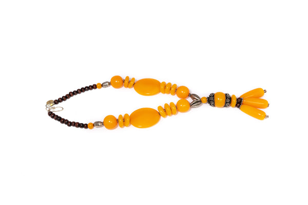 Orange Stone Statement Necklace - South Asian Jewelry & Accessories