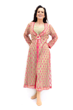 Pink Silk Salwar Kameez - Asim Jofa - South Asian Designer Fashion