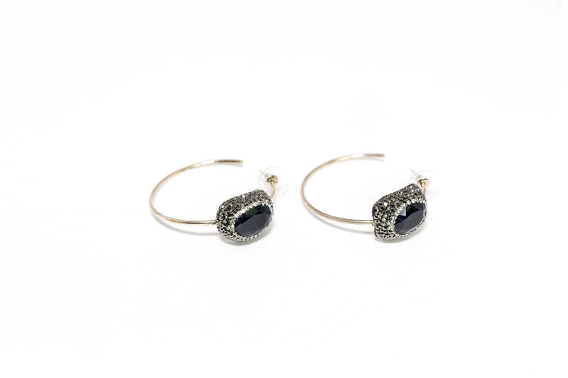 Turkish Silver Hoop Earrings - Traditional & Fine South Asian Jewelry