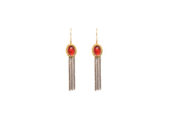 Turkish Silver Fringe Earrings - Traditional & Fine South Asian Jewelry