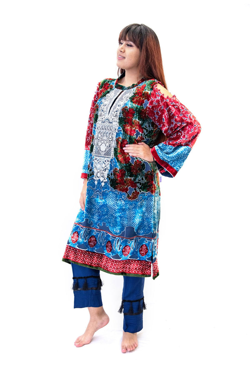 Velvet Silk Salwar Kameez - Suit - Gul Ahmed