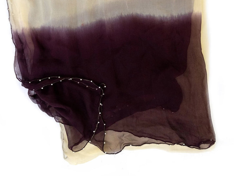 Purple Ombré Chiffon - Scarf - South Asian Accessories & Outerwear