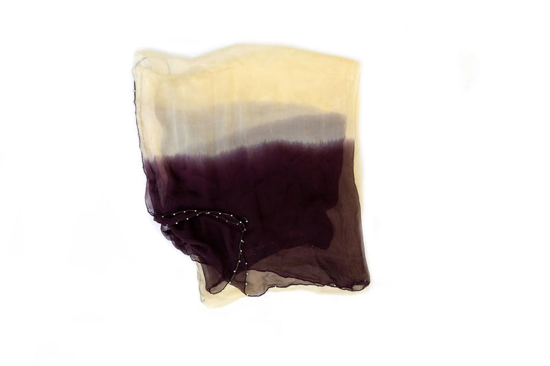 Purple Ombré Chiffon - Scarf - South Asian Accessories & Outerwear