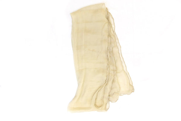 Creme Chiffon Dupatta - Scarf - South Asian Accessories