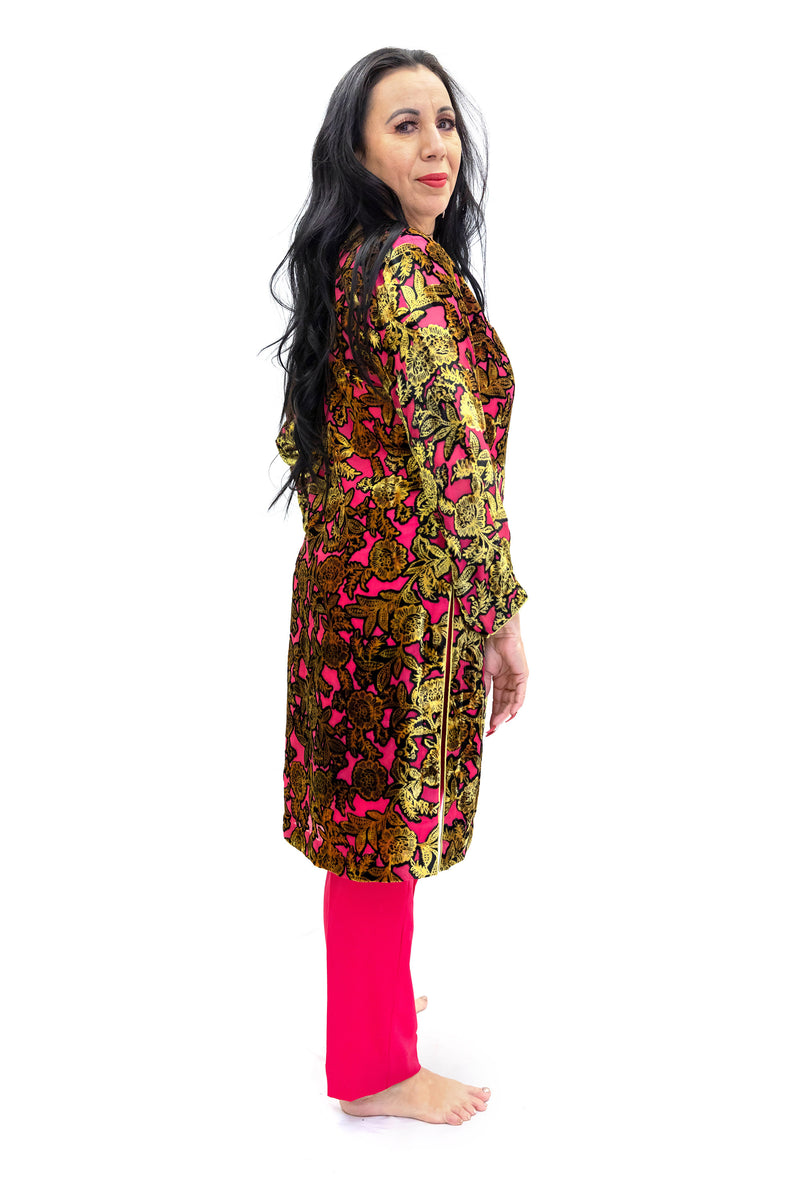 Pink Velvet Salwar Kameez - Suit - South Asian Fashion