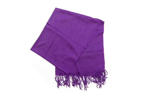 Purple Chiffon Dupatta - Scarf - South Asian Accessories & Outerwear