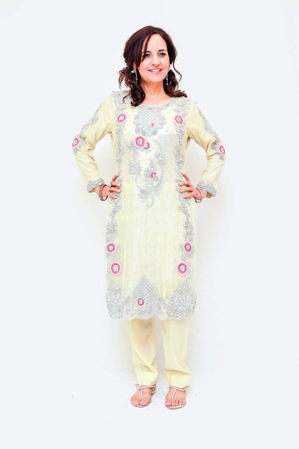 Indian Pakistani Bridal-Party Net Dress- Trendz & Traditionz Boutique