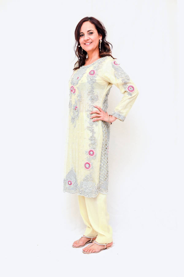 Indian Pakistani Bridal-Party Net Dress- Trendz & Traditionz Boutique