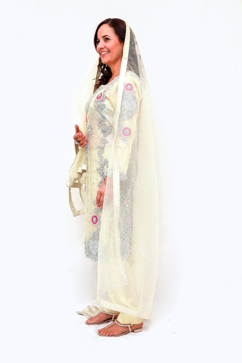 Indian Pakistani Bridal-Party Net Dress- Trendz & Traditionz Boutique