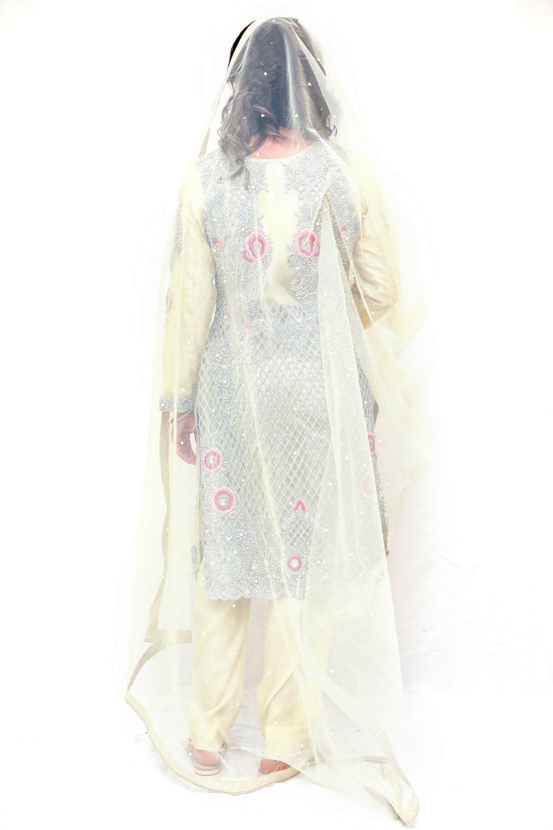 Indian Pakistani Bridal-Party Net Dress- Trendz & Traditionz Boutique