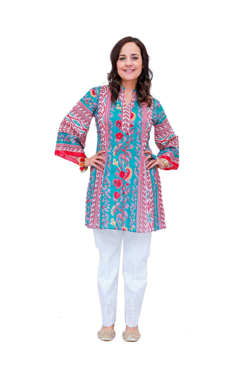 Women Lawn-Cotton Printed Kurti - Trendz & Traditionz Boutique