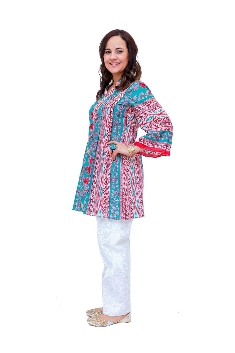 Women Lawn-Cotton Printed Kurti - Trendz & Traditionz Boutique