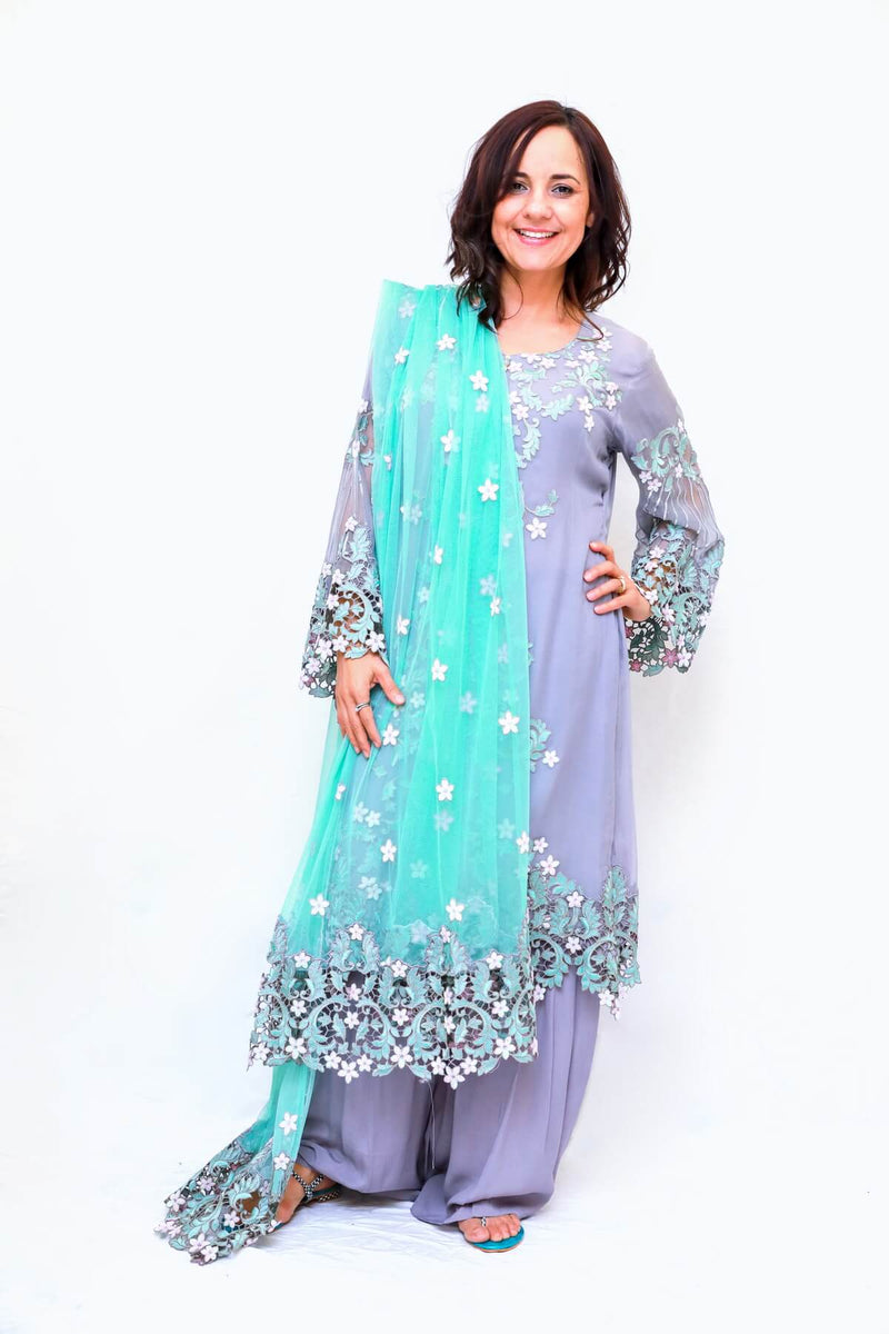 Sequenced Embroidery Dress - Trendz & Traditionz Boutique