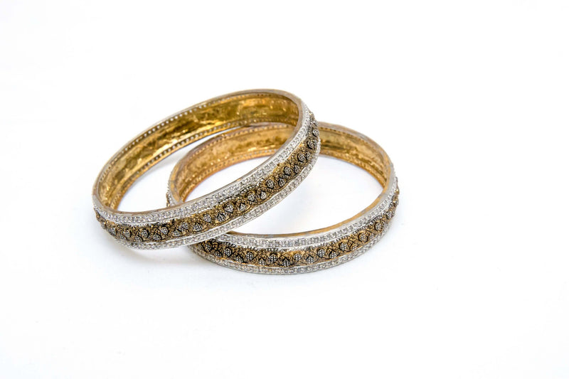 Indian Pakistani Silver & Bronze look Bracelet-Trendz & Traditionz Boutique