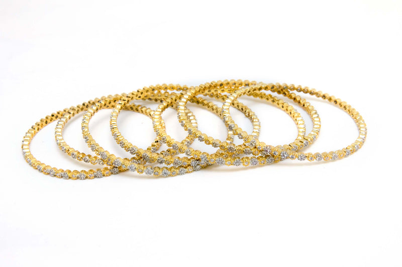 Indian Pakistani bangles. Silver and golden color elegantly designed