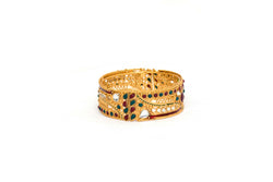 Golden Indian Bracelet Minakari - Trendz & Traditionz Boutique