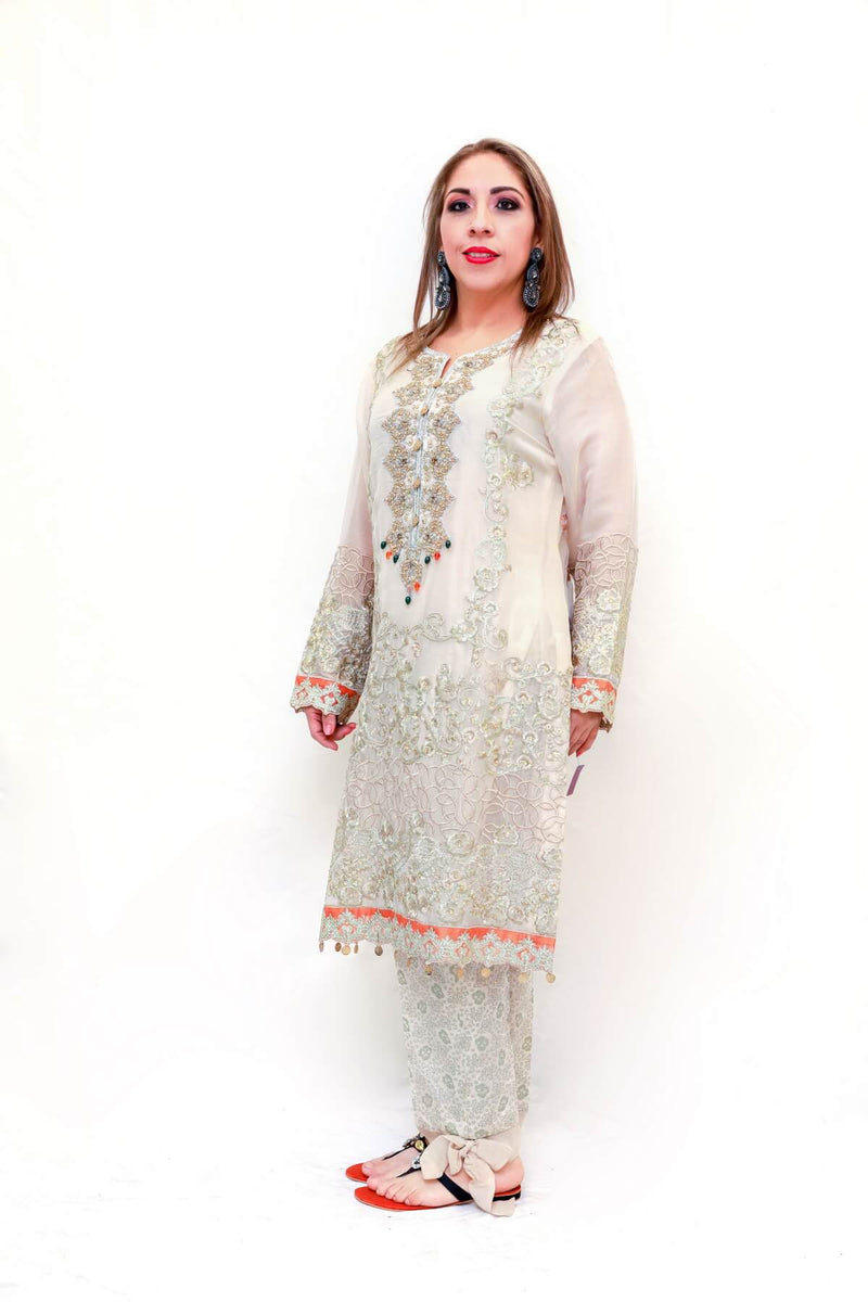 Silk Embroidered Dress-Salwar Kameez- Trendz & Traditionz Boutique