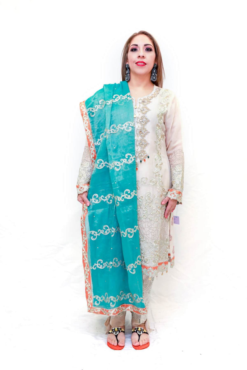 Silk Embroidered Dress-Salwar Kameez- Trendz & Traditionz Boutique