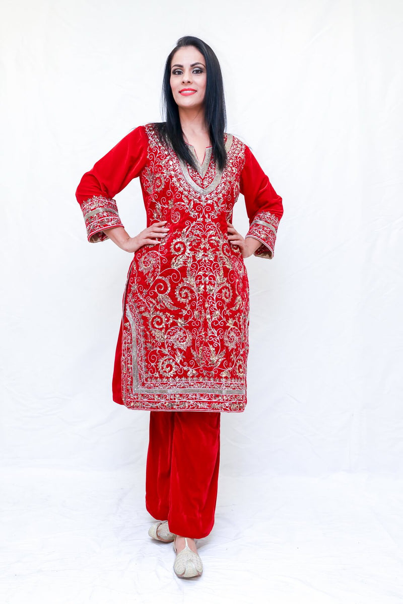 Velvet Salwar Kameez Suit - Trendz & Traditionz Boutique 