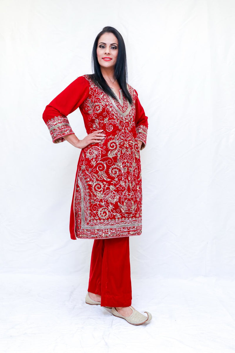 Velvet Salwar Kameez Suit - Trendz & Traditionz Boutique 