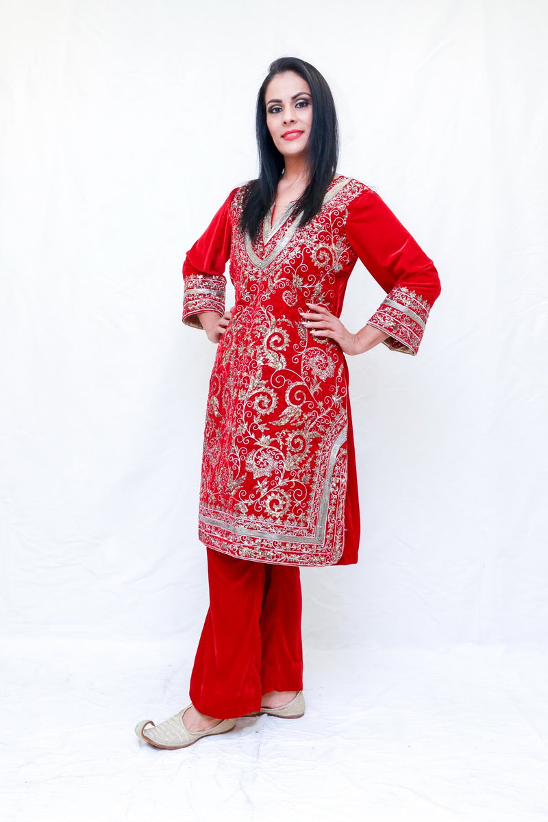 Velvet Salwar Kameez Suit - Trendz & Traditionz Boutique 