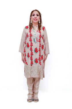 Indian Pakistani Silk Shirt by Agha Noor-Trendz & Traditionz Boutique