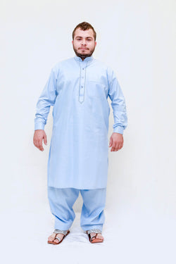 Men Cotton Embroidery Color Suit Salwar Kameez- Trendz & Traditionz Boutique 