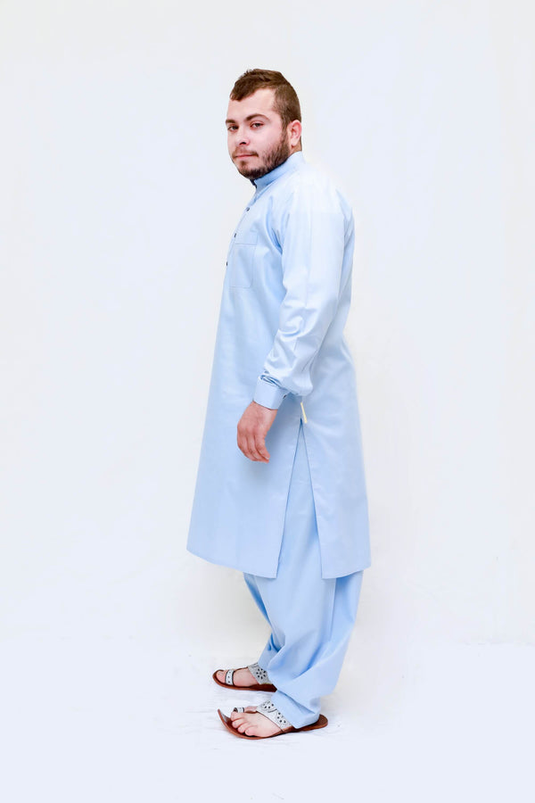 Men Cotton Embroidery Color Suit Salwar Kameez- Trendz & Traditionz Boutique 