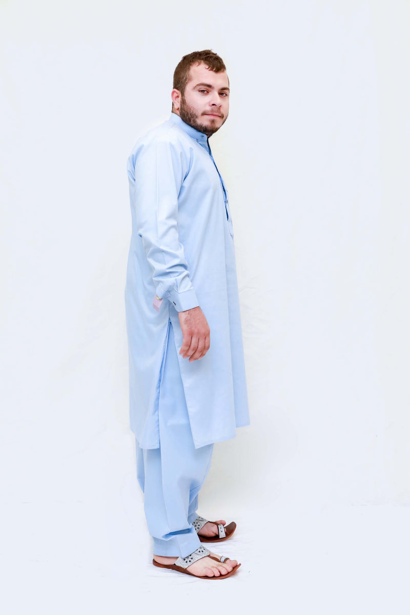 Men Cotton Embroidery Color Suit Salwar Kameez- Trendz & Traditionz Boutique 