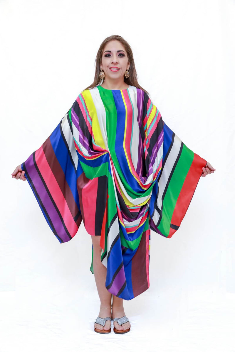 Silk Printed Dress- Trendz & Traditionz Boutique