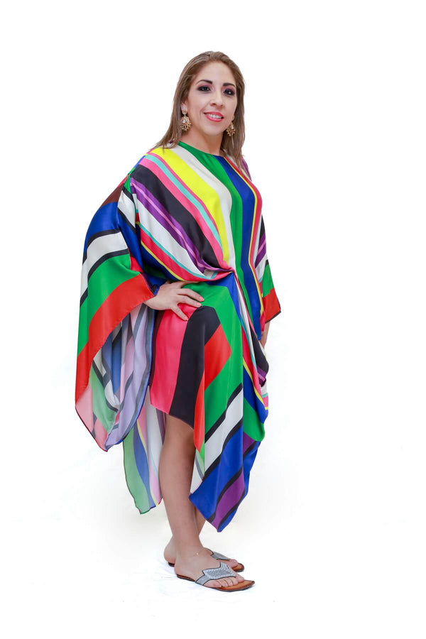Silk Printed Dress- Trendz & Traditionz Boutique