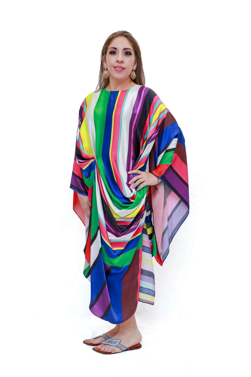 Silk Printed Dress- Trendz & Traditionz Boutique