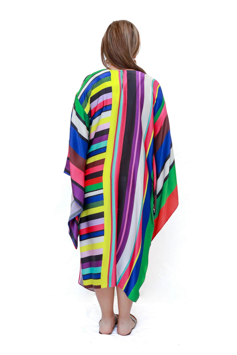 Silk Printed Dress- Trendz & Traditionz Boutique