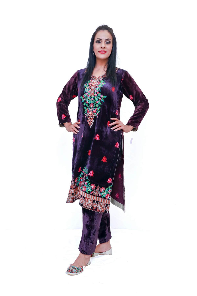 Velvet Shalwar Kameez Suit - Trendz & Traditionz Boutique 
