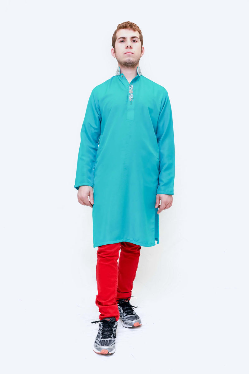 Indian Pakistani Men Silky Shirt -Trendz & Traditionz Boutique